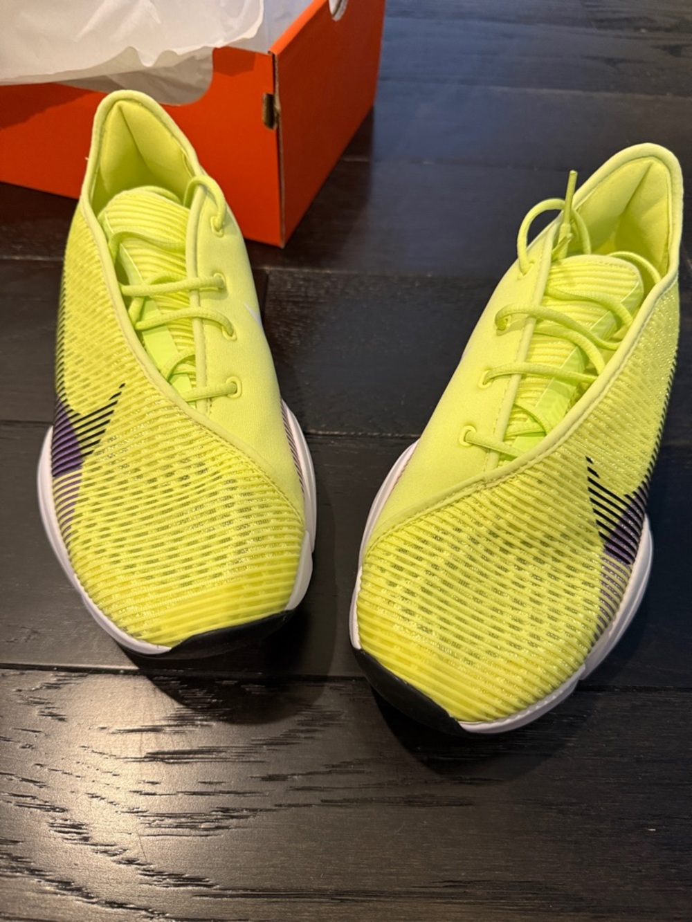 Nike Women's Volt Yellow Training Shoes with Black Swoosh zoom super rep 2